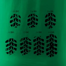 Pneumatiky - obtisk v závislosti na tlaku