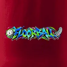 Florbalové graffiti v neonových barvách