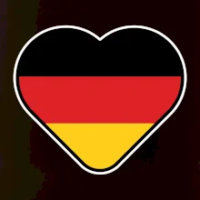 Germany love velké - Německá vlajka