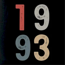 Vintage číslice 1993