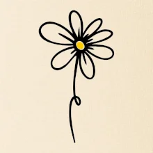 Kopretina - dole na výšku