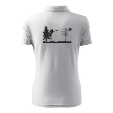 Disc golf - žena černý obrázek