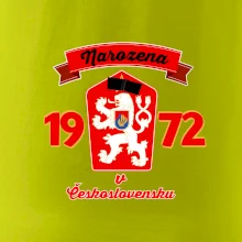 Narozena v Československu - Přelepený znak 1972