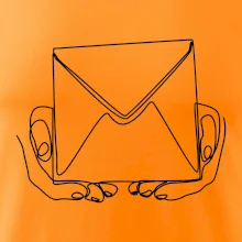 Obálka pošták jedním tahem