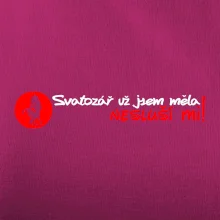 Svatozář už jsem měla, nesluší mi!