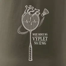 Badminton srdce s výpletem