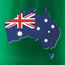 Austrálie - vlajka mapa