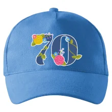 Květinové číslo kreslené - 70