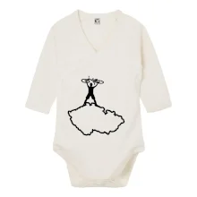 Mapa ČR - cyklista na prsou