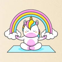 Yoga jednorožec - duha