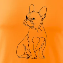 Francouzský buldoček černá kresba