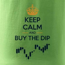 Keep Calm and Buy the Dip - koruna  a graf