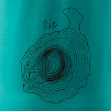 Říp - vrstevnice psací