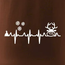 EKG Vánoce Vločky a sob