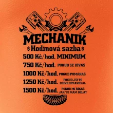 Mechanik - hodinová sazba
