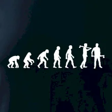 Evoluce dřevorubec - sekera