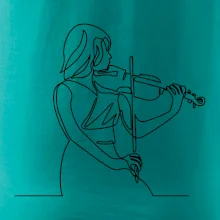 Houslistka jedním tahem