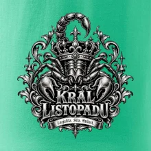 Král listopadu královský štír a koruna