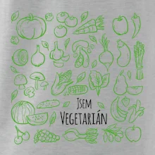 Jsem vegetarián - zelenina ve čtverci