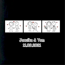 Svatební den - váš nápis (Hana-creative)