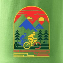 Cyklista na horách - logo