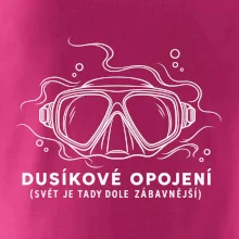 Dusíkové opojení potápěčská maska s vlnícími se linkami
