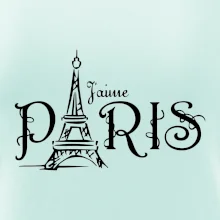 Paris nápis Eiffelovka rovný