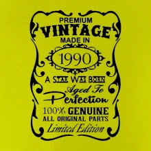 Vintage Etiketa - 1990