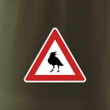 Dopravní značka - Pozor havran