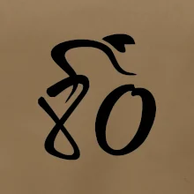 Cyklista slaví osmdesátiny (80)