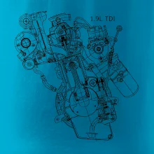 Motor Škoda/ VW 1.9L  TDI z boku