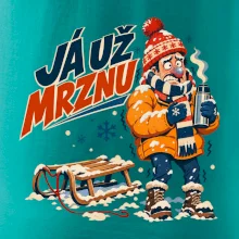 Rodinná vánoční trička - Já už mrznu táta sáňkování