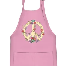 Peace symbol pískový