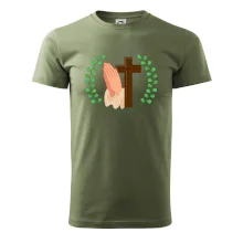 Věnec - kříž a modlení