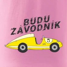 Budu závodník žluté  auto