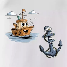 Parové triko - Loď a kotva