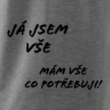 Nápis Já jsem vše!