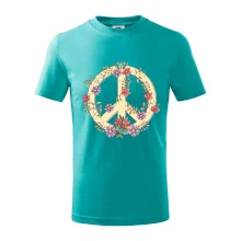 Peace symbol pískový