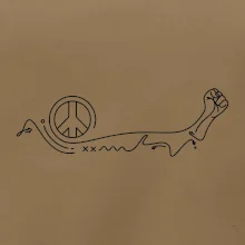 Pěst a symbol míru