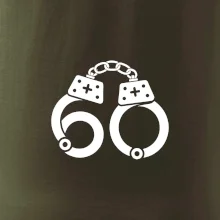 Narozeninové tričko pro policajta - pouta 60