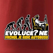 Evoluce vrchol je řidič autobusu