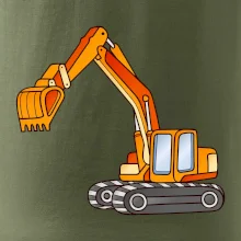 Bagr bez nápisu oranžový