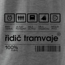 Čárový kód Řidič tramvaje