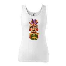 Mayové maska s peřím