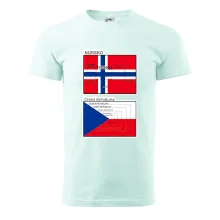 Norská a česká vlajka