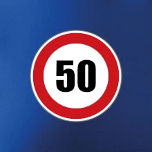 Dopravní značka - omezení rychlosti 50