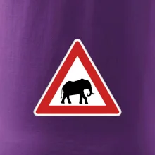 Dopravní značka - Pozor slon