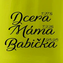 Dcera, máma, babička - vaše ročníky
