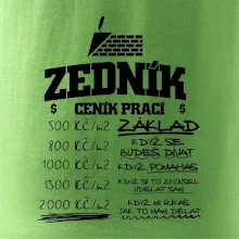 Ceník zedníka - cena za metr