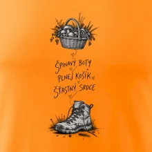 Špinavý boty plnej košík šťastný srdce